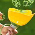 Kids Flying Saucer Disc Launcher Frog Catapult Flying Toys Pull String UFO Throw Catch Outdoor Sport Children's Day Boys.