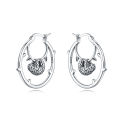 925 Sterling Silver Cute Sloth Series Earring Jewelry Versatile Hoop Earrings For Women Jewelry Fine Birthday Party Gifts. 