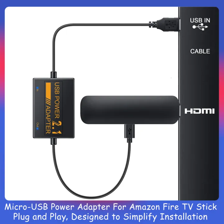 Firestick Power Source 2025 New Power Adapter For Amazon Fire TV Sticks Micro-USB Firestick ...