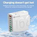 Total 150W Charger 3.0 Mobile Phone Charge Adapter Fast Wall Charger For iPhone Xiaomi Samsung Huawei EU/US/KR Plug.