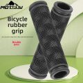 Mountain bike double water pattern rubber bike grip dead flying handlebar set bicycle handlebar color riding supplies accessorie. 