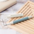 Hongdian 1862 Fountain Pen, Iridium Fine Nib with Ink Converter, Fresh Sea Blue Contrasting Color Smooth Writing Pen with Metal Box Set. 