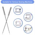 100PCS Universal Stainless Steel Sewing Machine Needle for Singer, Brother, Janome, Varmax, Sewing Needles with Sizes 65/9 75/11. 