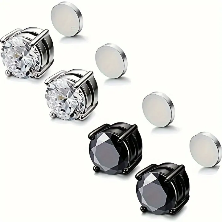 Classy%2018K%20Gold%20Plated%20Stainless%20Steel%20Magnetic%20Stud%20Earrings%20for%20Men%20with%20Sparkling%20Cubic%20Zirconia%20-%20Hypoallergenic%20and%20Trendy%20-%20Image%205