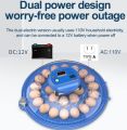 8/18/26/52 Eggs Automatic Intelligent incubator Ac/dc With extra parrots tray gift with all models. 