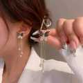 Unique Design Elegant Delicate Light Luxury Black Butterfly Earrings Women Jewelry Party Premium Gifts. 