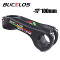 BUCKLOS Bicycle Stem 17 Degree Negative Bicycle Handlebar Table Stems Aluminum Alloy 80MM 100MM Handle Bar Power Bicycle Stem. 
