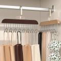 Solid Wood Hanger Hook Women Storage Bra Hanger Household Belt Hanger Durable 8 Hooks Rack Closet Clothes Organizer Storages. 