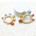 2025 new cartoon Silicone Teether,Food Grade Teething Ring Sensory Toys for Toddlers,Silicone dinasour shape Soothing Toys.