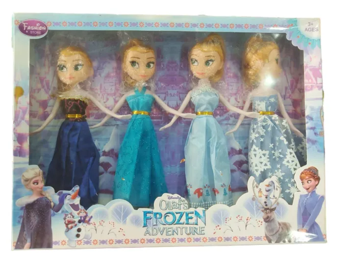 Frozen%204pcs%20Doll%20Set.%20OLATF'S%20FROZEN%20ADVENTURE.%20FASHION%20STORE.%20-%20Image%202