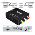HDMI-compatible To AV RCA Adapter Converter 1080P Box RCA AV CVSB LR Video Composite AV Scaler Converter For PC HDTV Projector. 