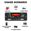 2*25W amplifier  MP3 Player Decoder Board 18V Bluetooth 5.0 50W amplifier Car FM Radio Module Support  TF USB AUX. 