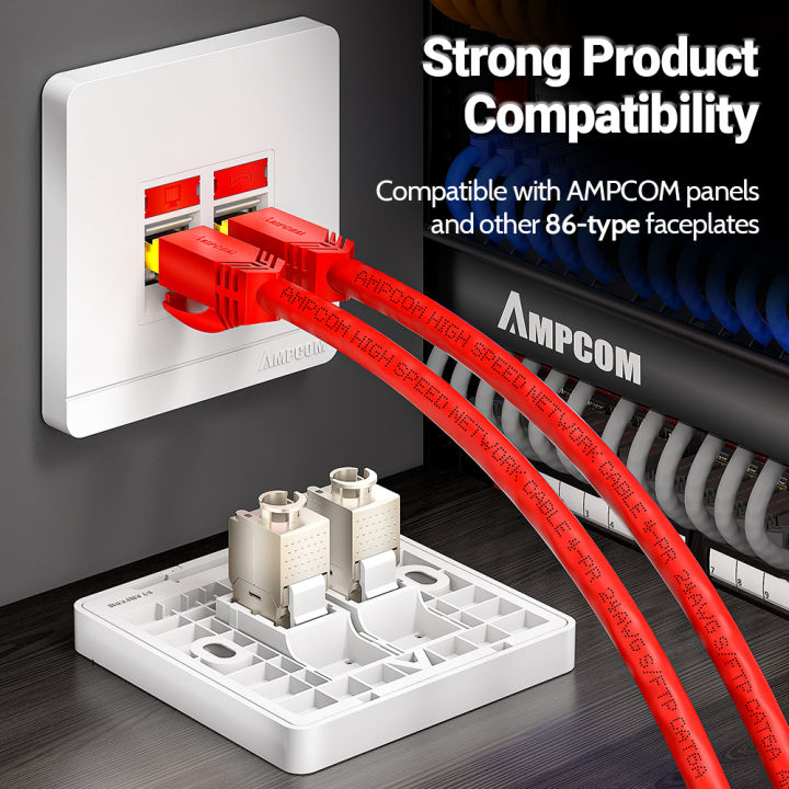AMPCOM%20Pro+%20RJ45%20STP%20Zinc%20Alloy%20Keystone%20Jack%20Punch%20Down%20Free%20Cat7/6A/6,%2050U%20Extra-Thick%20Gold%20Plated%20Network%20Module%20Connector%20-%20Image%204