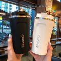 380/510ml Stainless Steel Coffee Cup Travel Thermal Mug Leak-Proof Thermos Bottle Tea Coffee Mug Office Business Style Thermos.
