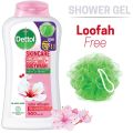 Dettol Body Wash Skincare 250ml +Loofah. 