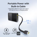 Baseus EnerFill FC51 Bipow 2 Pro 22.5W 10000mAh Digital Display Power Bank with Built-in Fast Charging Cable | For iPhones, Android Phones & Accessories. 