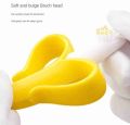 Baby Teether Toys BPA Banana Teething Ring Silicone Chew Dental Care Toothbrush. 