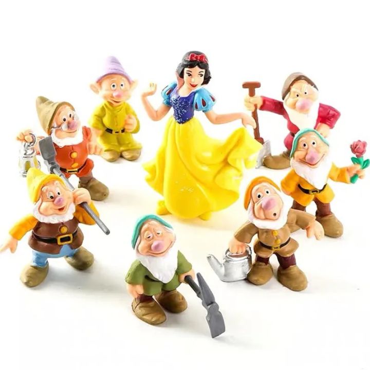 Hot 8Pcs/Set Princess Q Vesion Figure Toy Model Dolls for Children Hot Fashion Decor