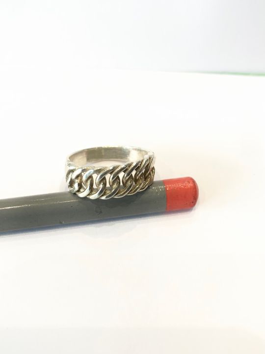 Royal%20Gems%20Silver%20Chain%20Ring%20For%20both%20man%20and%20Women%20-%20Image%203