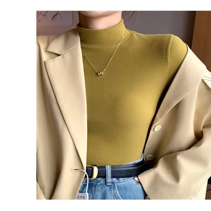 2025%20New%20Knitted%20Half-turtleneck%20Pullovers%20Women%20Bottom%20Shirts%20Sweater%20Jumper%20Elegant%20Korean%20Fashion%20Long-sleeved%20Tops%20Knitwear%20-%20Image%202