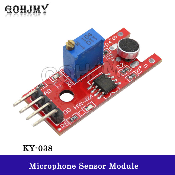 KY-038 High Sensitivity Microphone Sensor Module Sound Module Sensitive Sound Control Template
