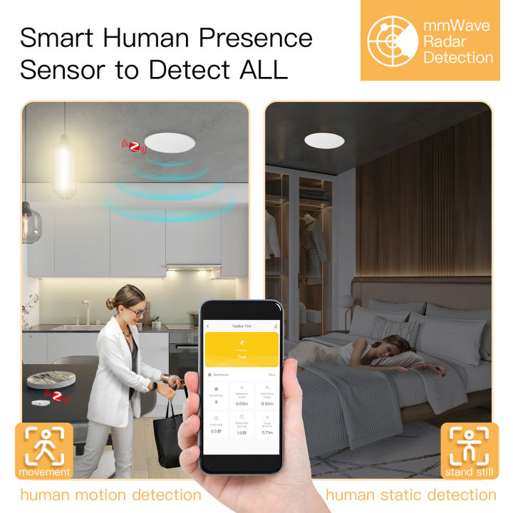 MOES%20Tuya%20Smart%20ZigBee%20Human%20Presence%20Detector%20Radar%20Detection%20Sensor%20Photometric%202%20in%201%20Function%20Smart%20Life%20Ceiling%20PIR%20Hub%20-%20Image%203