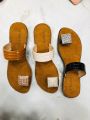 Womens One Finger Gorgeous Simple Flat Sandal - Ladies Diamond cut Shoes. 