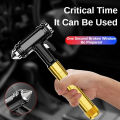EAFC Car Safety Hammer Car Window Breaker Emergency Hammer Seat Belt Cutter Suitable for Car Rescue Escape Rescue Safety Hammer. 