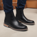 Size 7-13 Brogue Chelsea Men Boots Classical American Style Leather Boots.