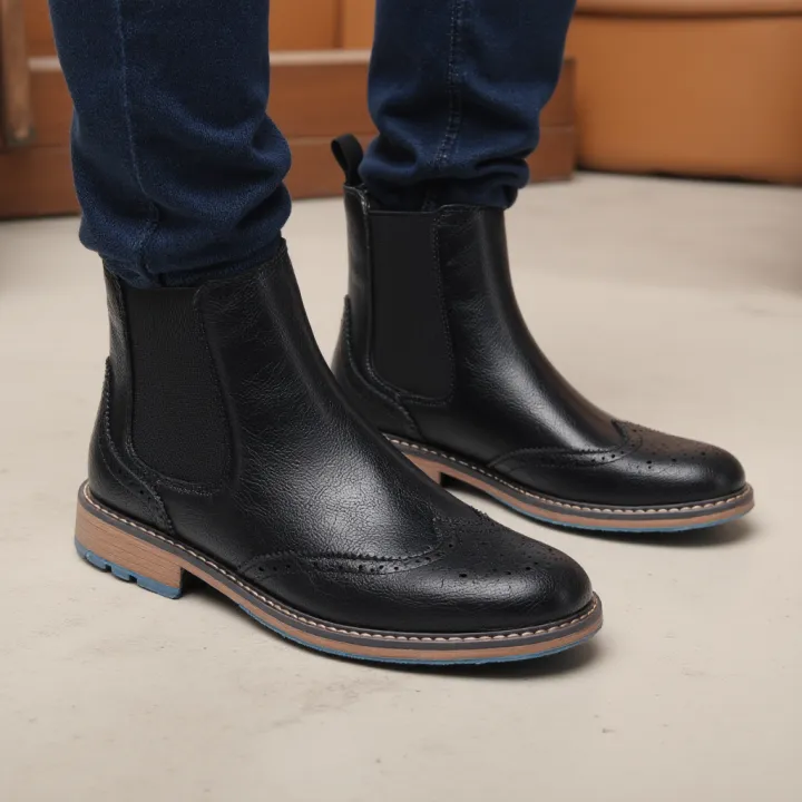 Size%207-13%20Brogue%20Chelsea%20Men%20Boots%20Classical%20American%20Style%20Leather%20Boots%20-%20Image%204