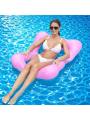 1 Piece Inflatable Swimming Pool Float, Foldable Printed Floating Bed, Water Play Hammock, Pvc Inflatable Lounge Chair Floating Bed. 