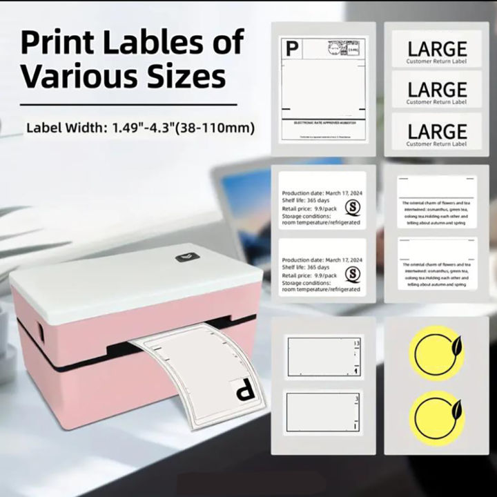 Marklife%20D200%20Bluetooth%20Thermal%20Label%20Printer%20Small%20Shipping%20Label%20Printer%204X6%20inch%20Compatible%20with%20iPhone%20Android%20Mac%20Window%20-%20Image%204