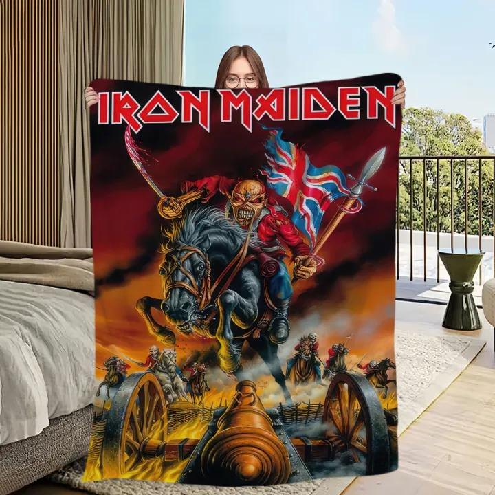 Band%20I-Iron%20M-Maidens%20Blanket%20Skin%20Friendly%20Comfort%20Warm%20Soft%20Plush%20Blanket%20Suitable%20Sofa%20Living%20Room%20Office%20Bedroom%20-%20Image%207