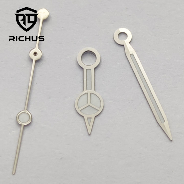 RICHUS%20NH35%20Hands%20Silver%20Watch%20Hands%20Green%20Luminous%20Fit%20NH34%20NH35%20NH36%20ETA2824%202836%20Miyota8215-DG%20Movement%20-%20Image%202