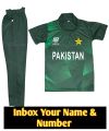 Pakistan CT2025 kids kit with name|Pakistan Kit for Kids jersey CWC 2024|Pakistan kit for kids with Name & Number| New Kids' Pakistan Cricket Kit| Premium quality Official Pakistan Kids' shirt| Pakistan Kids' cricket shirt| Pakistan CWC24  cricket jersey|. 
