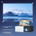 YG300 Smart Projector WiFi Auto Focus Bluetooth Android LED HD Projetor for 1000 Lumens Home Cinema Outdoor Portable Projetor. 