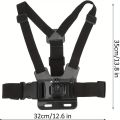 Chest Head Strap Belt For GoPro Hero 12 11 10 9 8 Action Camera Xiaomi Yi 4K Sjcam Sj4000 Insta360 Accessories With J-hook Mount. 