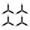4 PCS Bed Sheet Holder Straps, Elastic Mattress Corner Clips 3 Way Fitted Bed Sheet Fastener Suspenders Grippers sheets bedding.
