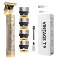 Vintage T9 Trimmer Hair Trimmer For Men Professional T9 Hair Trimmers Golden Dragon Rechargeable Electric Hair CLIPPER Cutting Machine for Men Original Vintage T9 Professional Electric Cordless Barber Trimmer T9 Clipper Shaver (Gold). 