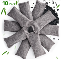10pcs Bamboo Charcoal Bags Air Purification Activated Charcoal Bags Indoor Closet Toilet Moisture Resistant Odor Absorber.