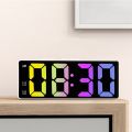 LED Alarm Clock Electronic Student Digital Clock Voice Control Dual Snooze 12/24H Dual Alarms Temperature Mute Table Clock. 