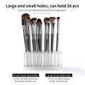 26 Holes Acrylic Nail Brushes Storage Holder Makeup Brushes Organizer Nail Tools Stand Storage Showing Shelf Pens Display Case. 