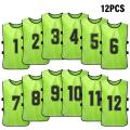 6/12PCS Kid's Football Pinnies Quick Dry Soccer Jersey Youth Sports Scrimmage Basketball Team Training Numbered Bibs Sports Vest.