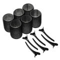 6Pcs Jumbo Size Self-Grip Hook Hair Rollers Set Bigoudis Heatless Hair Curler Salon Hair Dressing Curlers Foam Roller Cabello. 