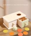 Montessori Infant Puzzle Box Toys Exercise Hand-eye Coordination Permanent Box Round Rectangular Box Baby Toys Grasping Toy. 