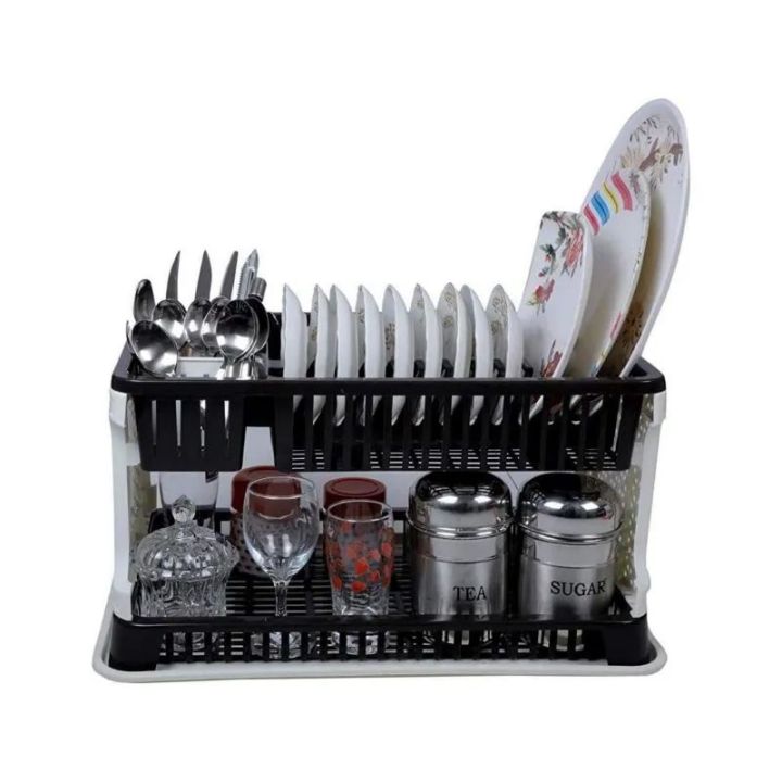New%20Large%20Sink%20Set%202%20Layer%20Dish%20Rack%20Drainer%20with%20Tray%20for%20Kitchen%20Dish%20Drainer%20Kitchen%20Rack%20(Plastic)%20-%20Image%204