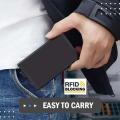 Rfid Smart Wallet Card Holder Metal Thin Slim Men Women Wallets Pop Up Minimalist Wallet Small Black Purse Vallet Walets for Men. 