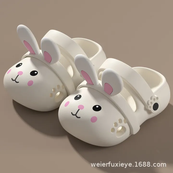 2026%20Summer%20Cute%20Rabbit%20Children%20Slippers%20Cartoon%20Outdoor%20Clogs%20For%20Girls%20Toddler%20Waterproof%20Anti%20Slip%20EVA%20Kids%20Beach%20Shoes%20-%20Image%207