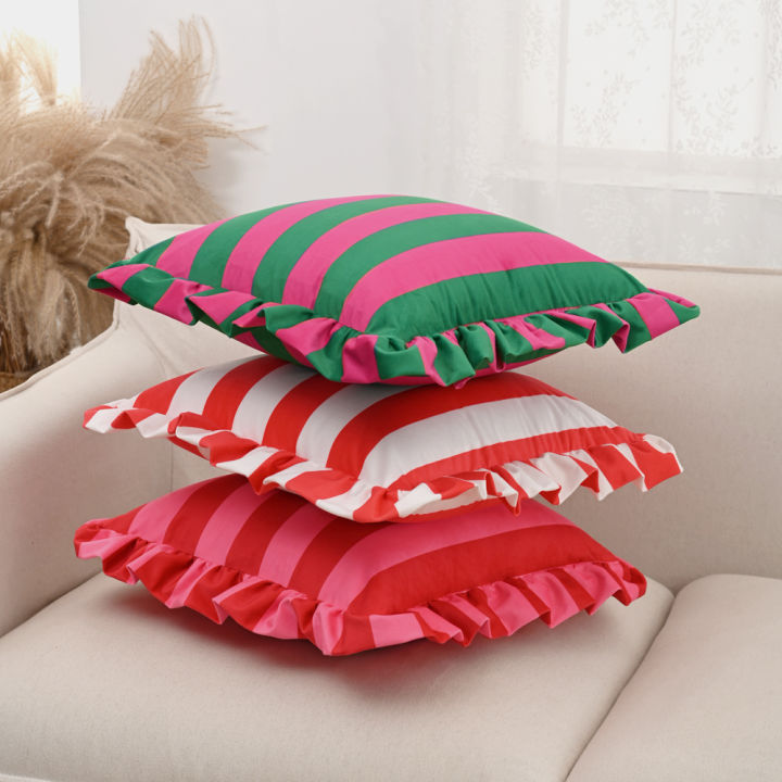 BUYNOW%201PC%20Striped%20Lace%20Velvet%20Pillowcase%2018X18Inch%20Pillowcases%20Soft%20Cozy%20Cushion%20Cases%20for%20Couch%20Bedroom%20Living%20Room%20Home%20Decor%20-%20Image%206