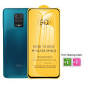Redmi Note 9S/Note 9 Pro Full Coverage Tempered Glass Screen Protector with Cleaning Wipes. 